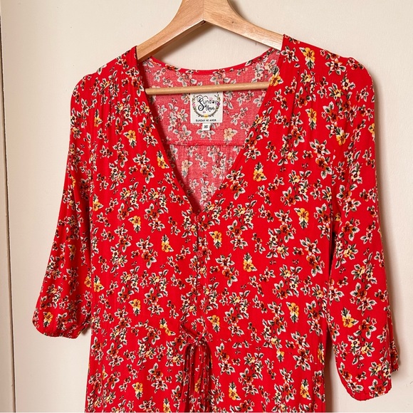 NWOT Sunday Mi Amor Floral Maxi Dress - Picture 3 of 4